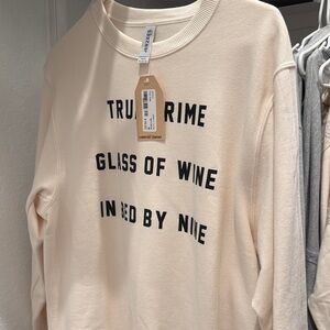 Cream Graphic Sweatshirt